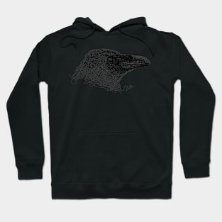 Raven squiggle Hoodie